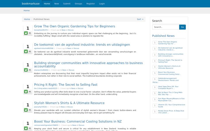 Screenshot of bookmarkuse.com