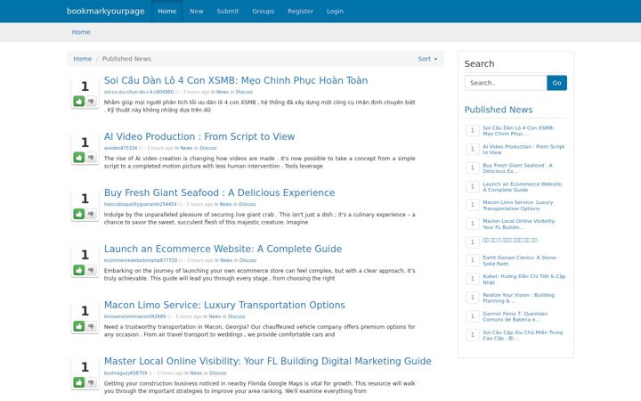 Screenshot of bookmarkyourpage.com