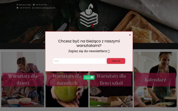 Screenshot of bookmeacookie.pl