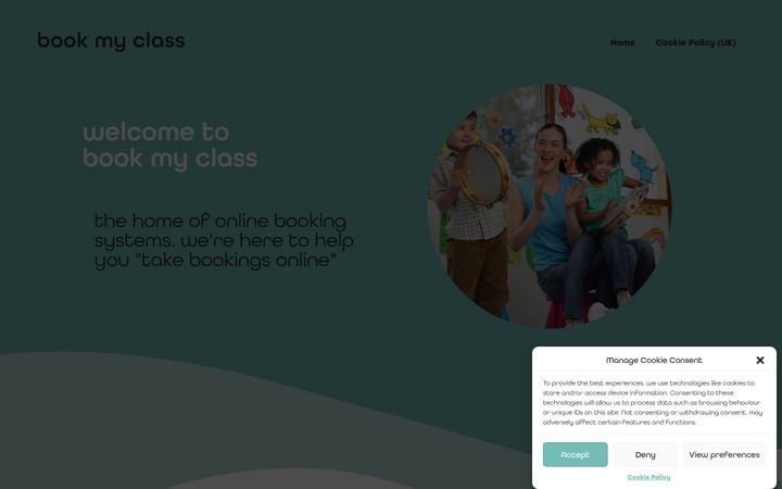 Screenshot of bookmyclass.co.uk