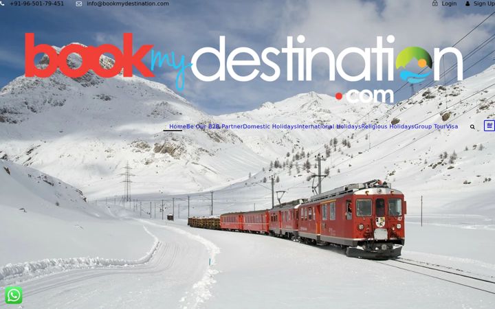 Screenshot of bookmydestination.com
