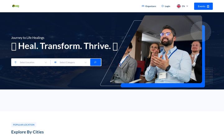 Screenshot of bookmyhealings.com