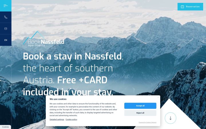 Screenshot of booknassfeld.com