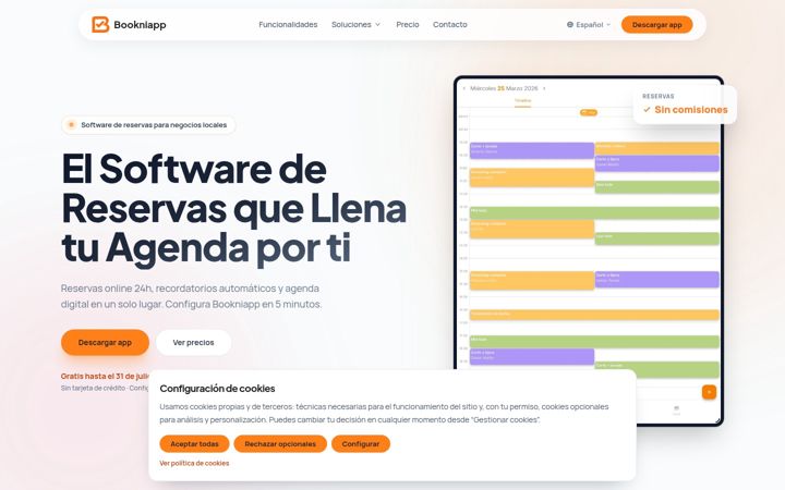 Screenshot of bookniapp.com