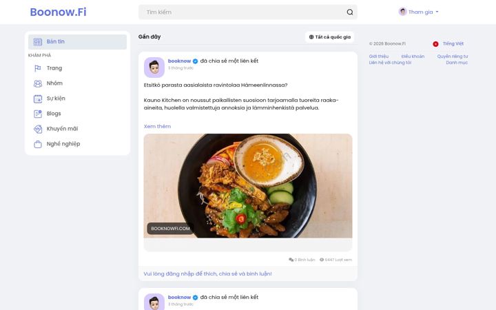 Screenshot of booknow.fi