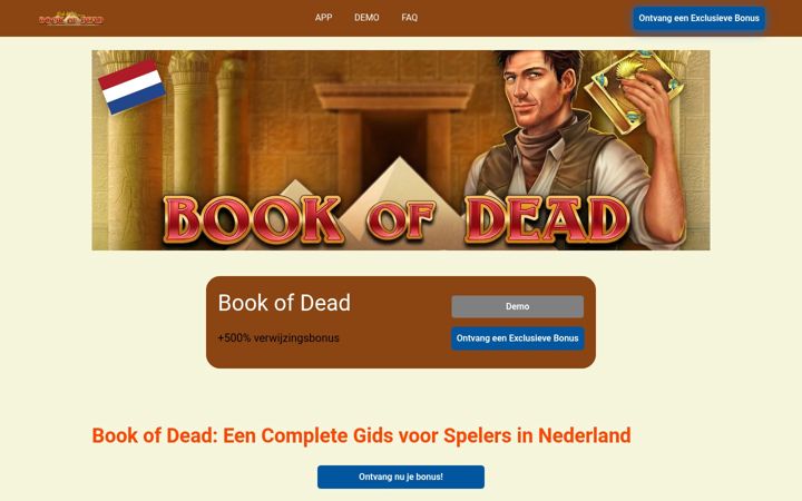 Screenshot of bookofdeadambtenaar.nl