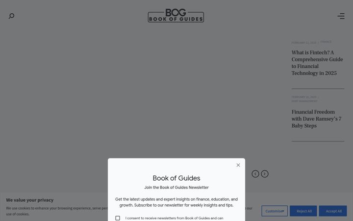 Screenshot stránky bookofguides.com