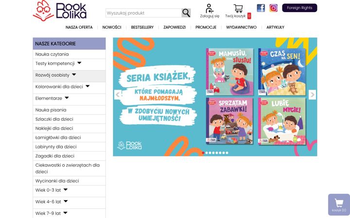 Screenshot of bookolika.pl