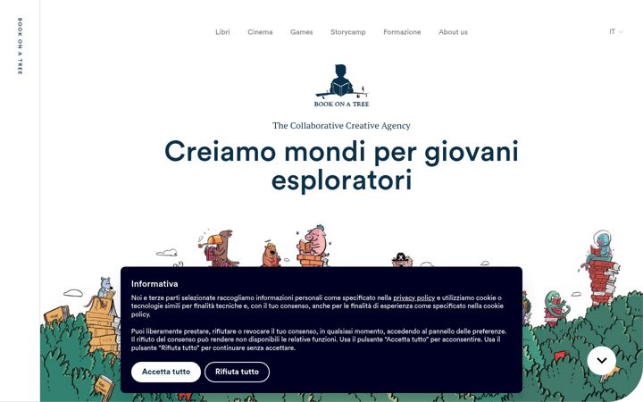 Screenshot of bookonatree.com