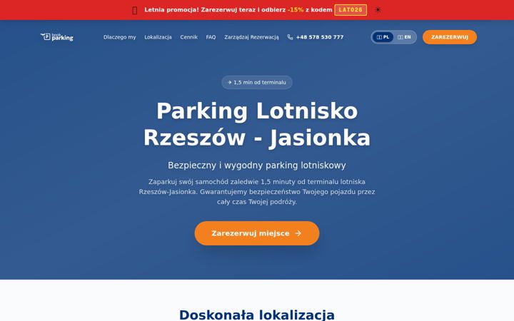 Screenshot of bookparking.pl