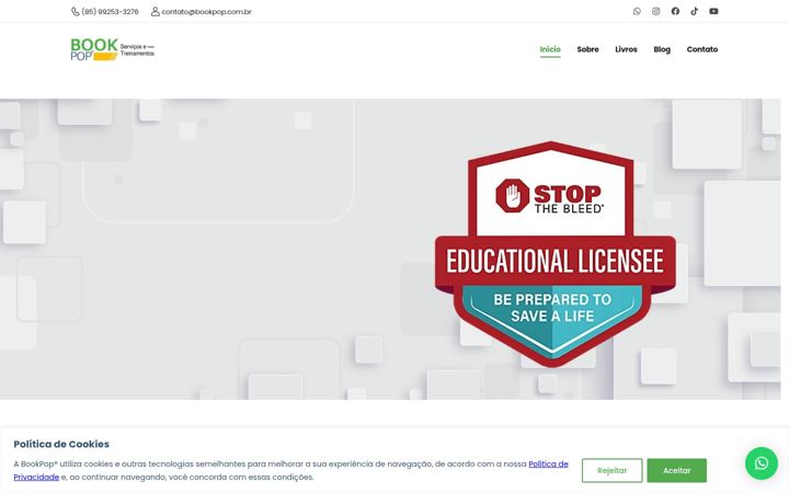 Screenshot of bookpop.com.br