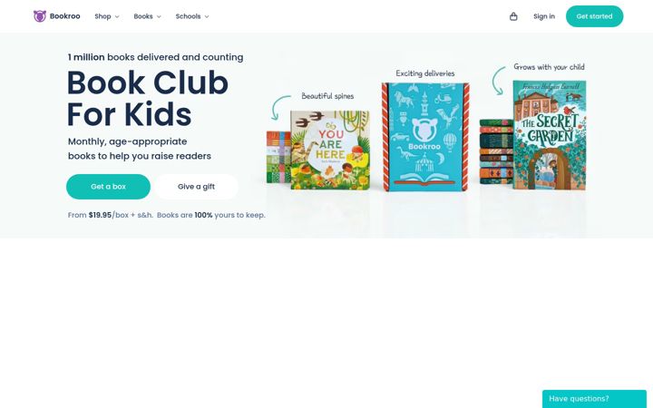 Screenshot ta' bookroo.com