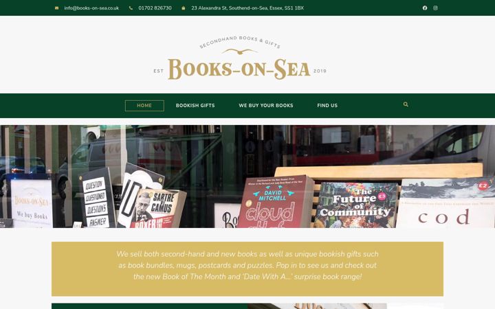 Screenshot of books-on-sea.co.uk