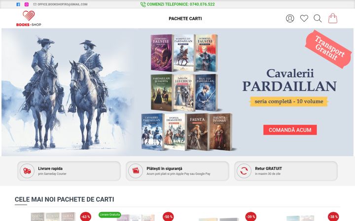 Screenshot of books-shop.ro