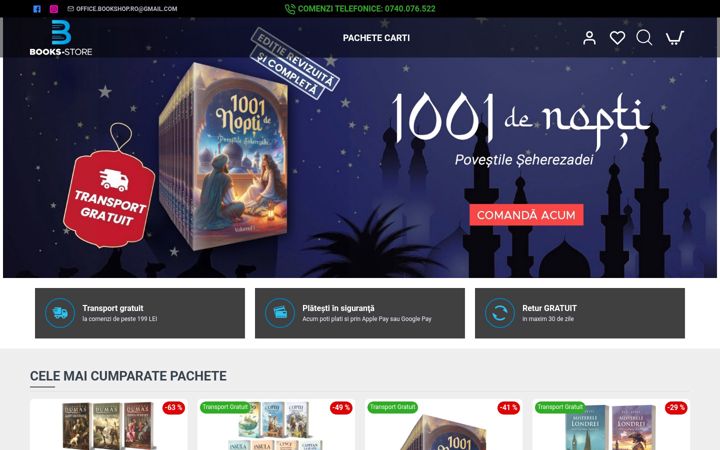 Screenshot of books-store.ro