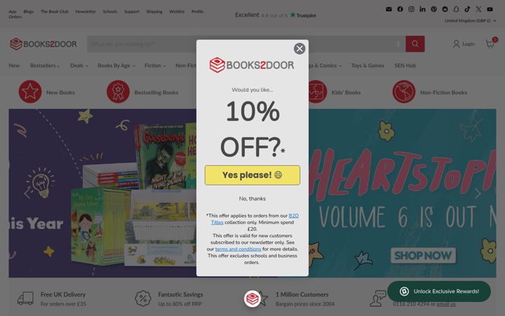 Screenshot του books2door.com