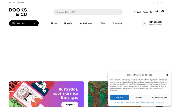 Screenshot of bookscompany.pe