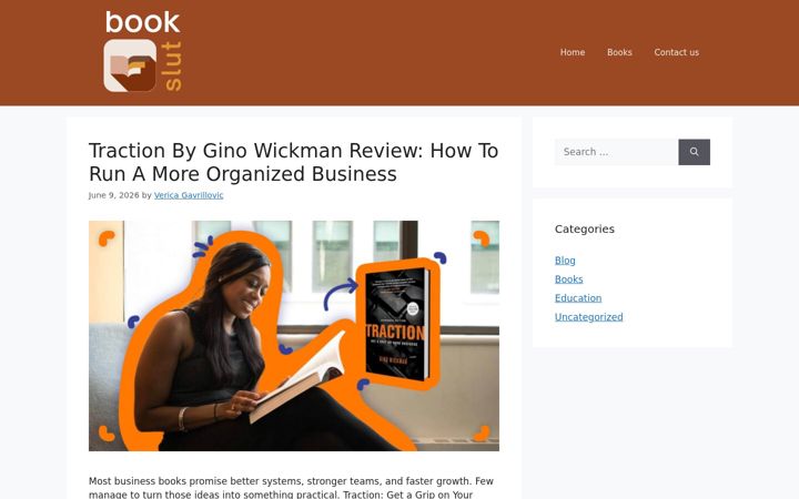 Screenshot of bookslut.com