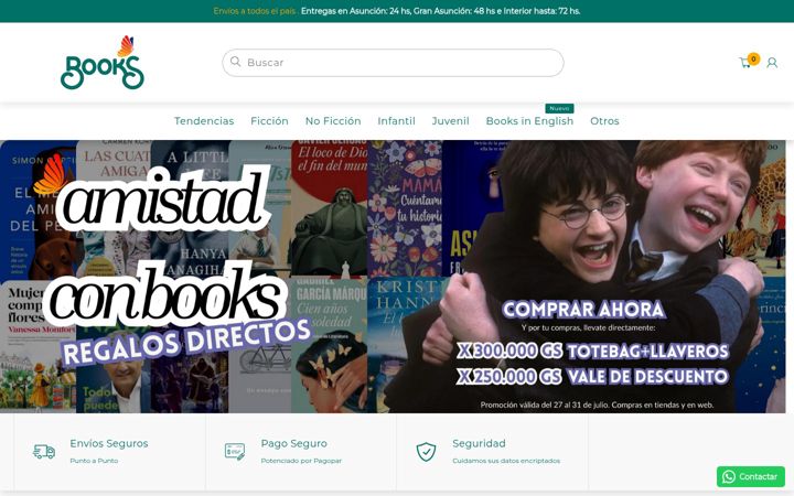 Captură de ecran a booksparaguay.com