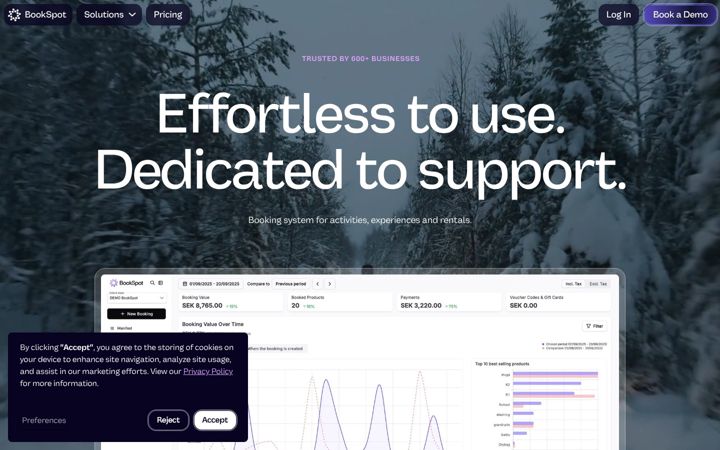 Screenshot of bookspot.io
