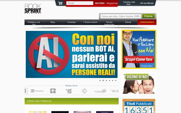 Screenshot of booksprintshop.it