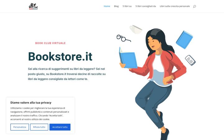 Screenshot stránky bookstore.it