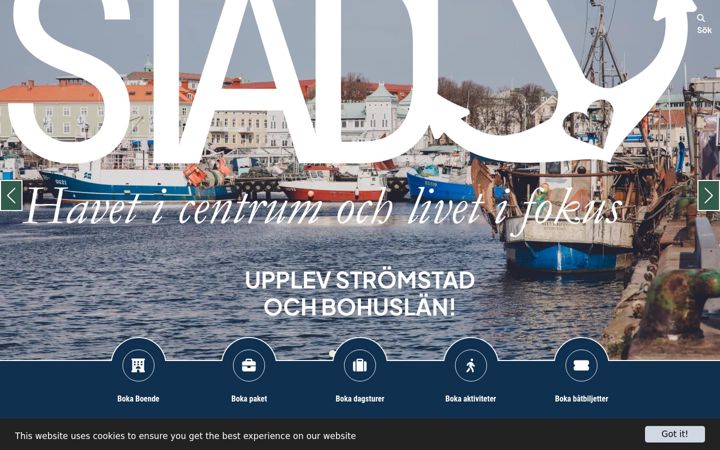 Screenshot of bookstromstad.se