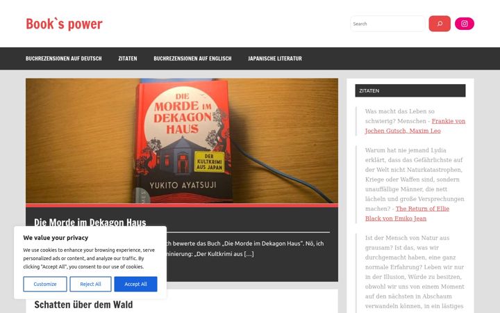 Screenshot stránky bookstruly.com