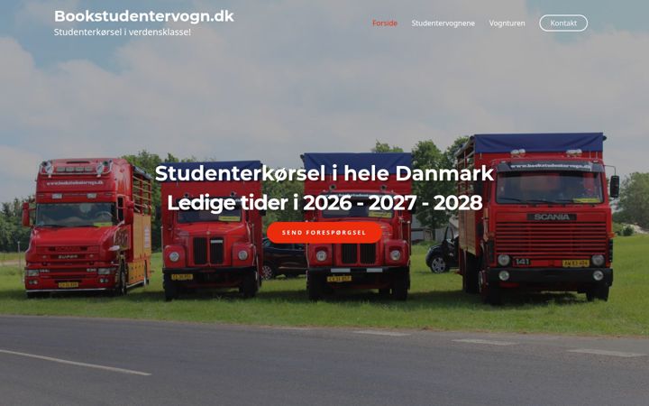 Screenshot of bookstudentervogn.dk