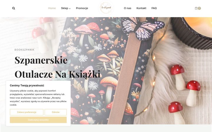 Screenshot of bookszpanik-otulacze.pl