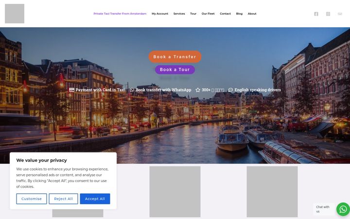 Screenshot of booktaxi24.nl