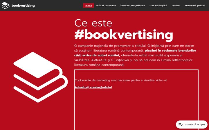 Screenshot of bookvertising.ro
