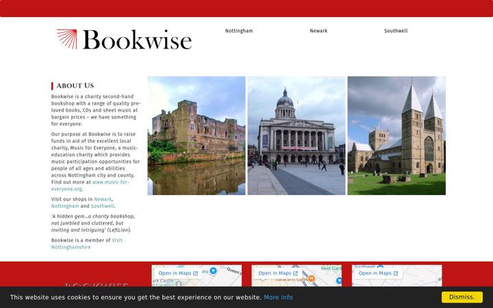 Screenshot of bookwiseshops.co.uk