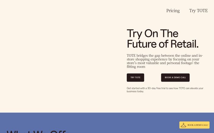 Screenshot ta' bookwithtote.com