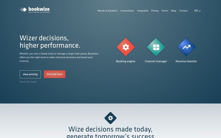 Screenshot of bookwize.com
