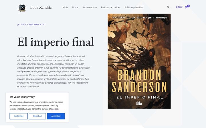 Screenshot of bookxandriawp.duckdns.org