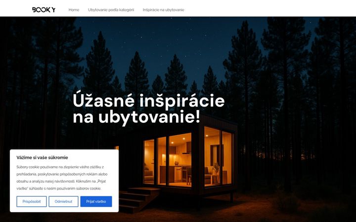 Screenshot of booky.sk