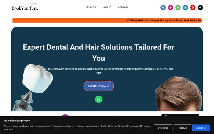 Screenshot of bookyourday.net