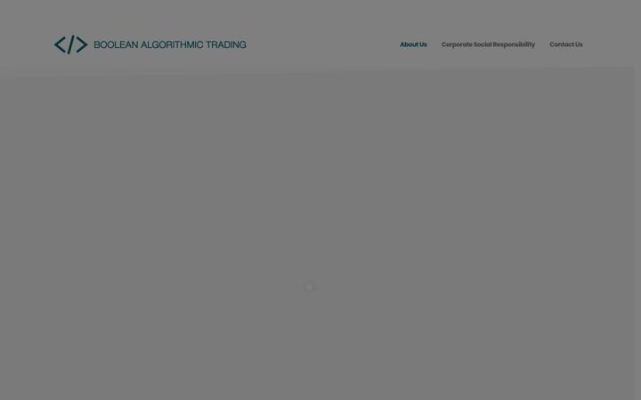 Screenshot of booleanalgorithmictrading.ai