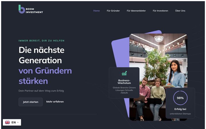Screenshot of boom-investment.de