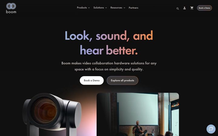 Screenshot of boom.co