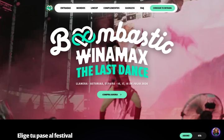 Screenshot of boombasticfestival.com