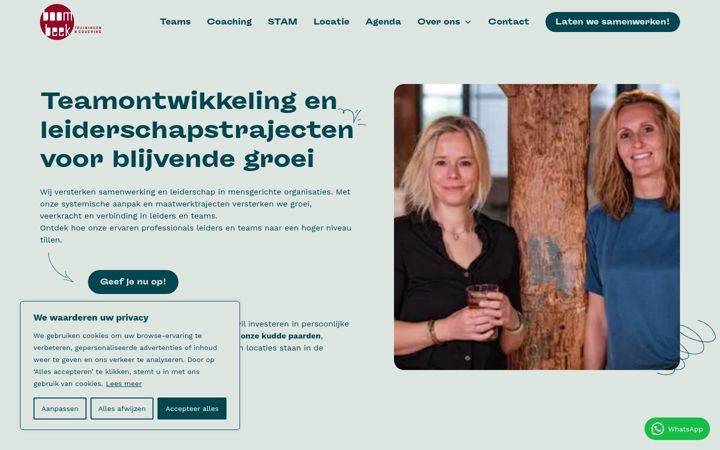 Screenshot of boombeektrainingen.nl