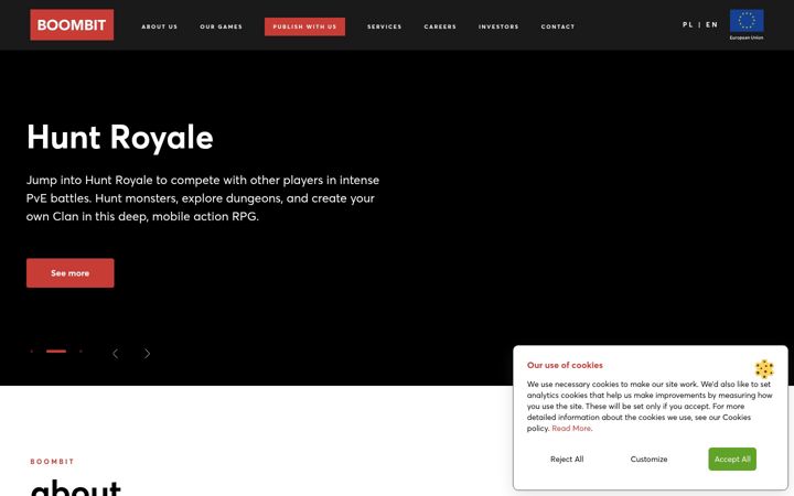 Screenshot of boombit.com