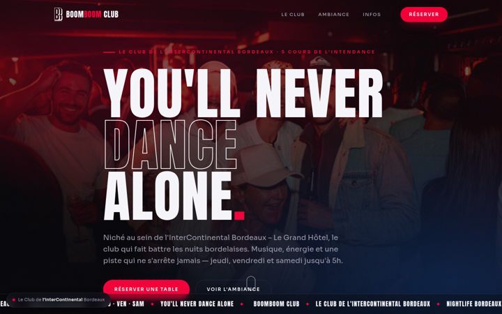 Screenshot of boomboomclub.fr