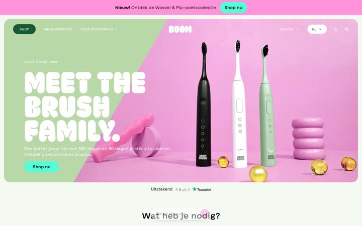 Screenshot of boombrush.com