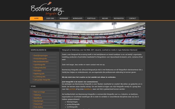 Screenshot of boomerang-fotografie.nl