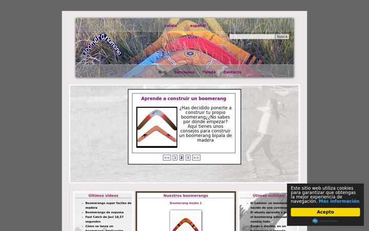 Screenshot of boomerangmania.com