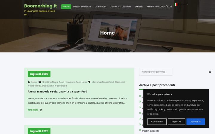 Capture d'écran de boomerblog.it