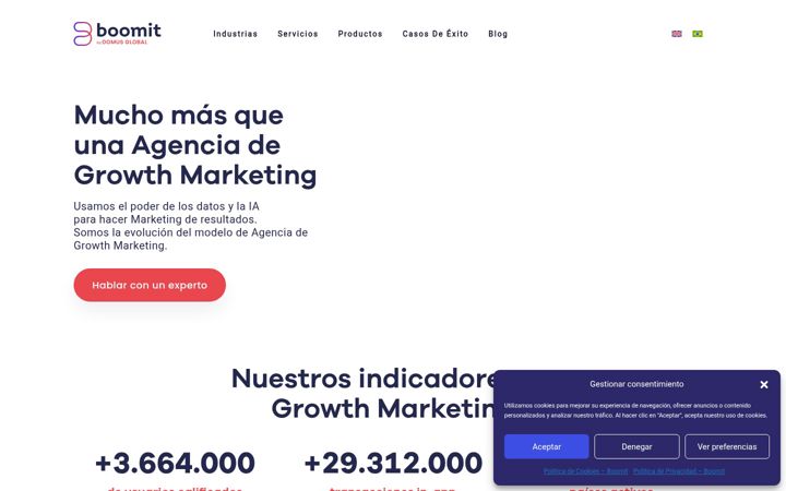 Screenshot of boomit.us